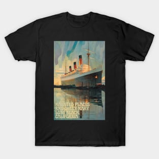 Haunted Places RMS Queen Mary Long Beach California T-Shirt